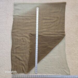Lightweight Cashmere Scarf/Wrap Sage Green to Olive-Brown